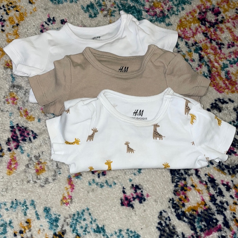 Unisex Baby short sleeve onesies
